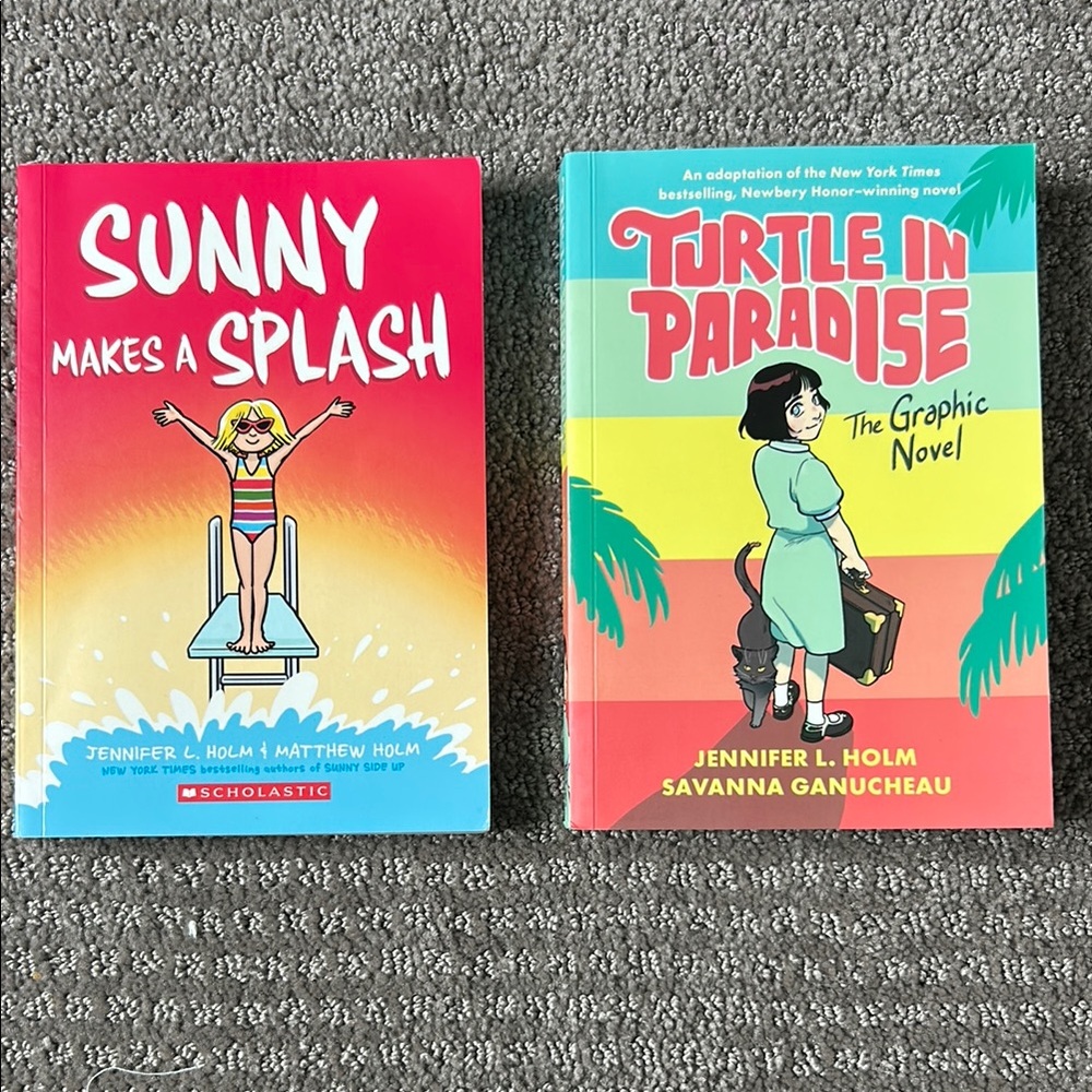 Sunny Makes a Splash and Turtle in Paradise Graphic Novels